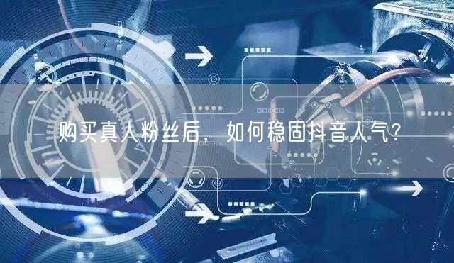 购买真人粉丝后，如何稳固抖音人气？