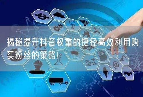 揭秘提升抖音权重的捷径高效利用购买粉丝的策略!
